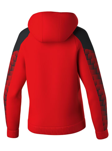 erima Damen Kapuzensweat in rot/schwarz