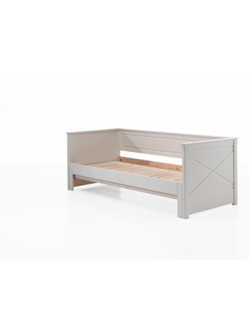 58 aufm Kessel FUNKTIONSBETT Kati 209x80x100 aus Massivholz+MDF in Weiß