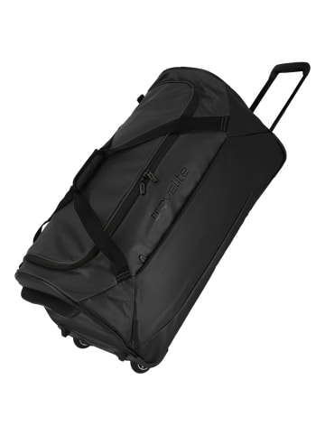 travelite Basics - Rollenreisetasche Plane 97L 71 cm (weiß) in schwarz