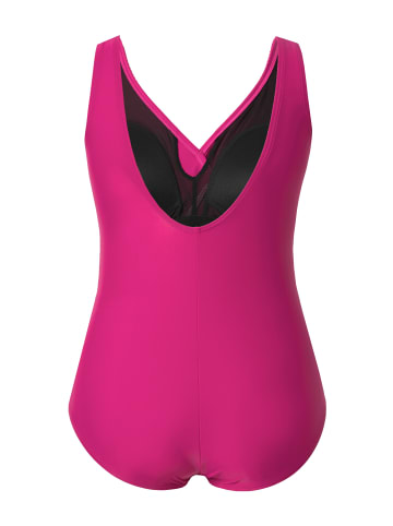 Ulla Popken Badeanzug in magentapink