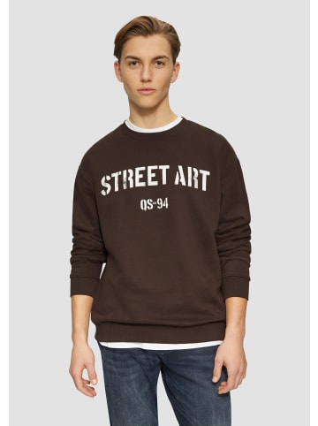 QS Sweatshirt in 89D0_dunkelbraun