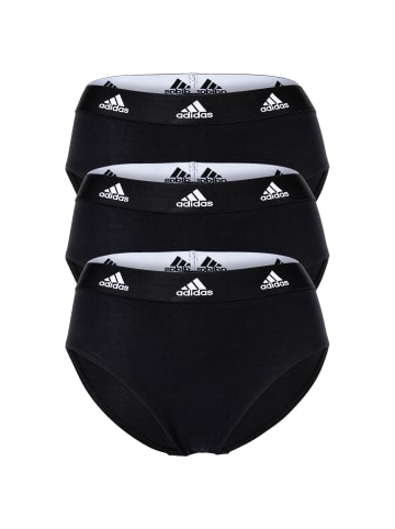 adidas Slip 3er Pack in Schwarz