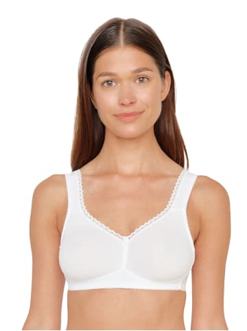SUSA 2er Pack Baumwoll BH ohne Bügel Organic Cotton in Schwarz Weiss