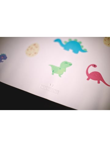 Tinyloaders 2x SET Platzdeckchen, Platzmatte, Tischset, Unterlage, 43 cm x 34 cm, DINOSAUR
