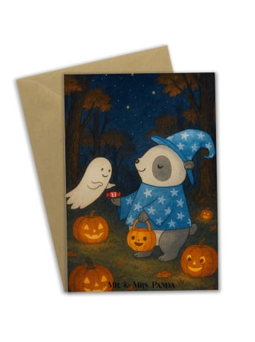 Mr. & Mrs. Panda babykarte Panda Zauberer Design ohne Spruch in Weiß