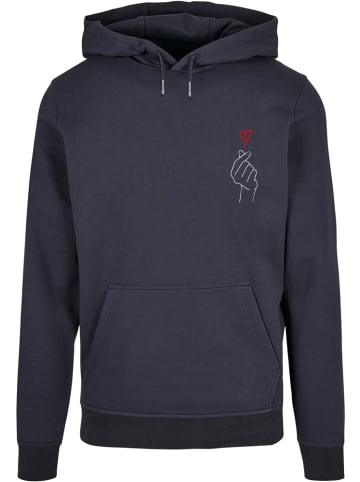 Merchcode Hoodie "K Heart Basic Hoody" in Blau
