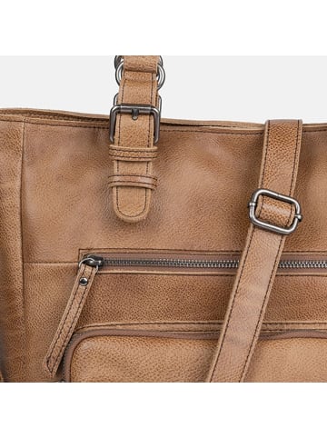 FREDs BRUDER Dear Schultertasche Leder 40 cm in caramel