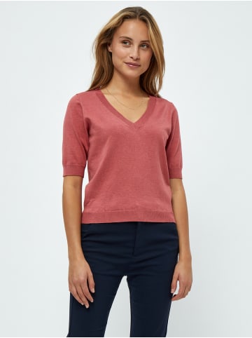 minus T-Shirt in Dusty Cedar Red Melange