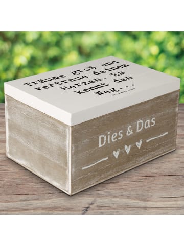 Mr. & Mrs. Panda Schatulle Spruch Herzen Vertrauen mit Spruch in Weiß