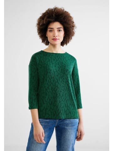 Street One Langarmshirt in dark brisk green