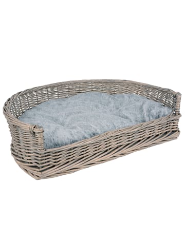 UNUS Haustierkorb mit Kissen in Grau