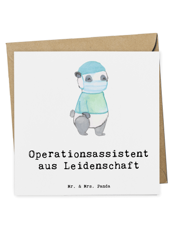 Mr. & Mrs. Panda doppelkarte Operationsassistent Leidenschaft mi... in Weiß