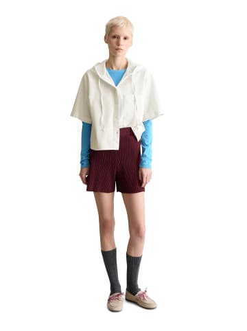 Marc O'Polo DENIM Kapuzenbluse relaxed cropped in Silky White
