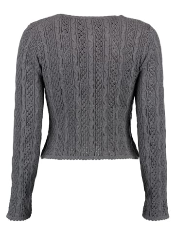 OS-Trachten Strickjacke Tikepe in anthrazit