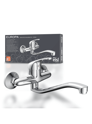 Eisl EUROPA Wand-Spültischarmatur, Chrom