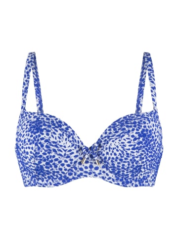Linga Dore top Bikini in Blau weiss Druck