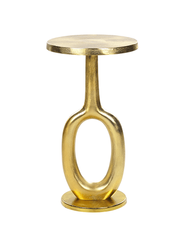 Beliani Beistelltisch APITI in Gold - (W) 29 x (H) 55 x (L) 29 cm