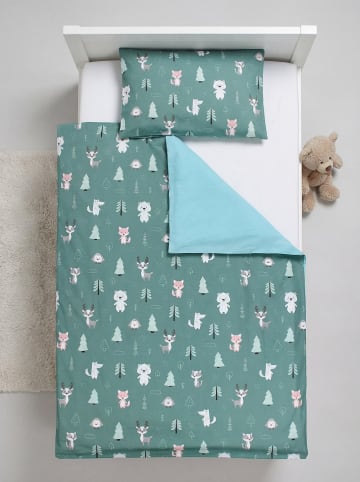 TupTam Kinder Bettwäsche 2-Teilig in grün Modell 2