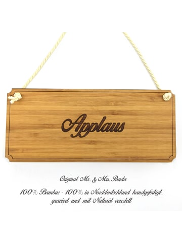 Mr. & Mrs. Panda Türschild Applaus mit Spruch in Keine Angabe