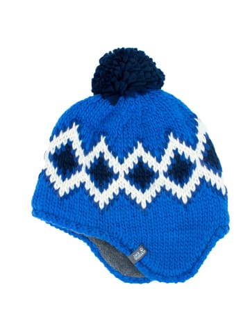 Jack Wolfskin Accessoires Diamond Knit Cap Beanie Mütze in Blau