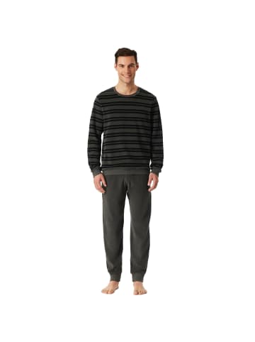 Schiesser Pyjama in Dunkelgrau