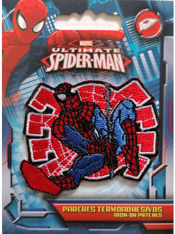 Catch the Patch Spiderman Comic Netz  Applikation Bügelbild inRot