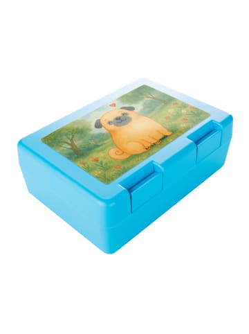 Mr. & Mrs. Panda Brotbüchse Mops Design ohne Spruch in Weiß