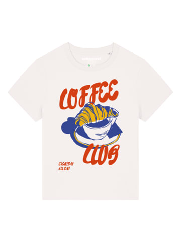 wat? Apparel T-Shirt Coffee club in Off White