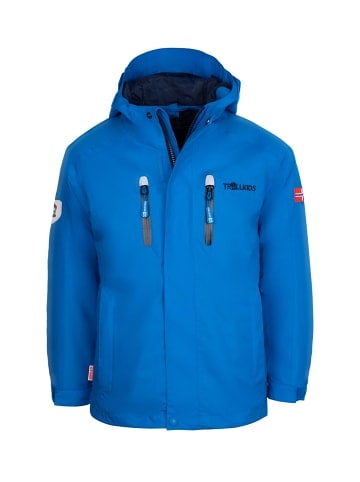 Trollkids Wetterschutzjacke "Sognefjord PRO" in Azurblau/Marineblau