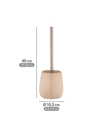 Wenko WC-Bürste mit Behälter SIRMIONE in Beige, (H) 40 x (L) 10,5 cm