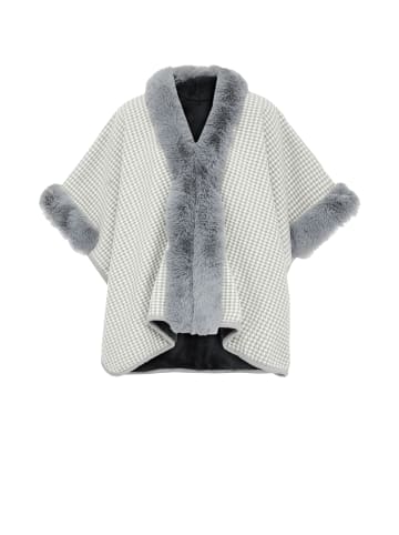 Usha Poncho in Hellgrau