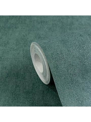 A.S. Création Tapete Soft Linen in Tannengrün 