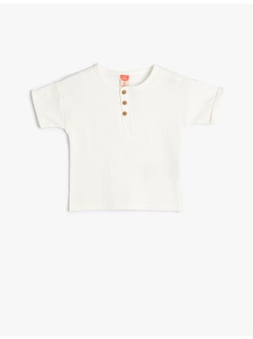 KOTON T-shirt in Ekru