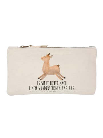 Mr. & Mrs. Panda Pouch Lama Springen mit Spruch in Weiß