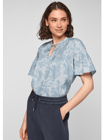 s.Oliver Bluse kurzarm in Blau