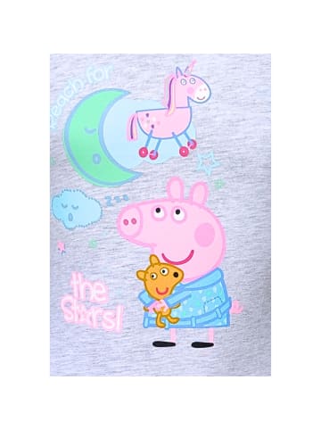 Peppa Pig Schlafanzug Peppa Wutz in Grau-Lila