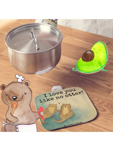 Mr. & Mrs. Panda Backhandschuhe Otter Hände halten Design mit Sp... in Weiß