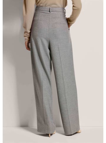 MADELEINE Weite Bundfaltenhose mit Formbund in graphit / melange