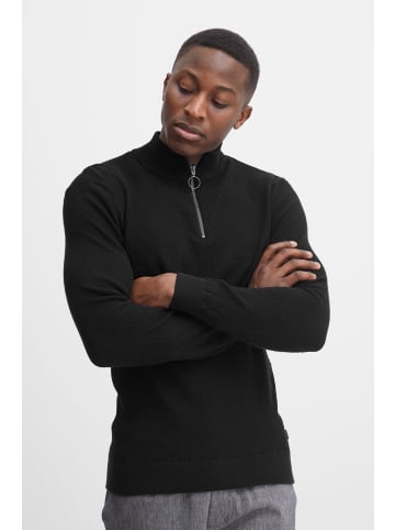 CASUAL FRIDAY Troyer Karlo structured zipper knit in Schwarz