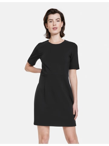 TAIFUN Kleid Langarm kurz in Schwarz