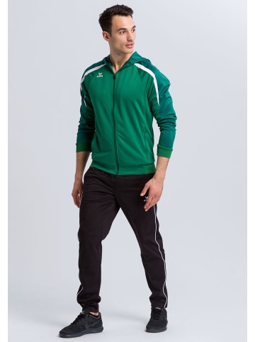 erima Liga 2.0 Trainingsjacke mit Kapuze in smaragd/vergreen/weiss