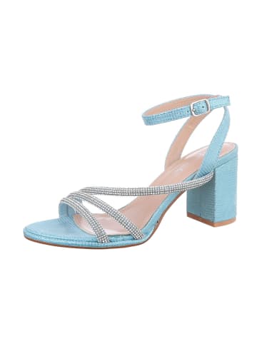 Ital-Design High-Heel Sandalette in Hellblau