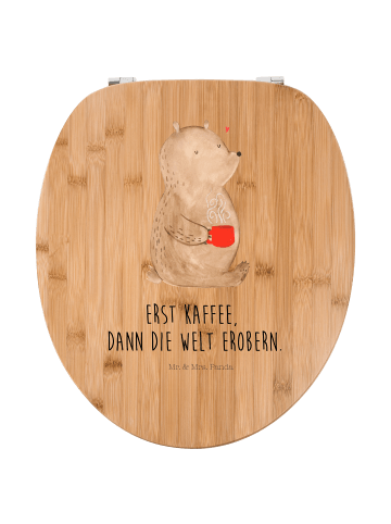 Mr. & Mrs. Panda klo deckel Bär Kaffee mit Spruch in Braun