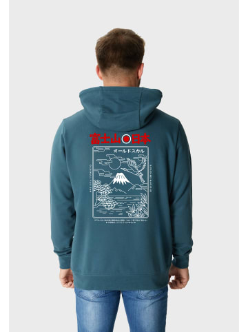 OLDSKULL Hoodie Asian Futeesan in Dark green