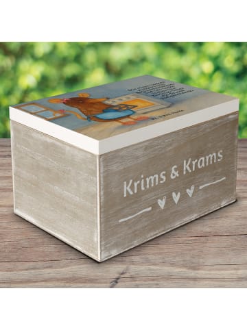 Mr. & Mrs. Panda Holzkiste Maus Kekse Design mit Spruch in Weiß