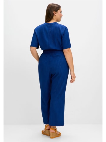 sheego Jumpsuit in blaubeere