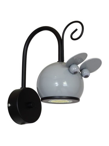 Licht-Erlebnisse Wandlampe in Schwarz Grau