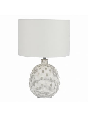 Tischlampe (B)25 x (L)25 x (H)36.5 cm in Weiß