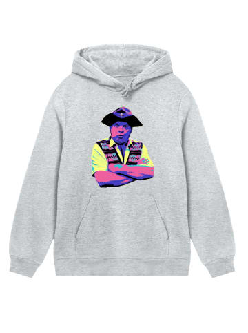 F4NT4STIC Hoodie TV Times Benny Hill In Character 1989 Pop Art in grau meliert