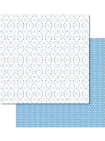 Buntpapierfabrik Ludwig Bähr Scrapbook Paper Classic Christmas blau/braun12x12 Zoll Packung mit 25 ...